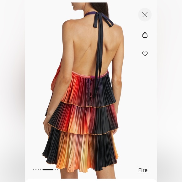 L’Idee Les Elements Danse Halter MiniDress size 4 NWT - Picture 5 of 11